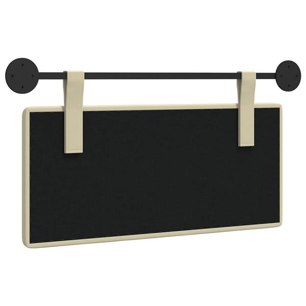 Grote foto vidaxl hangend hoofdeinde cr me 100 x 55 x 5 cm nep leer antiek en kunst stoelen en banken