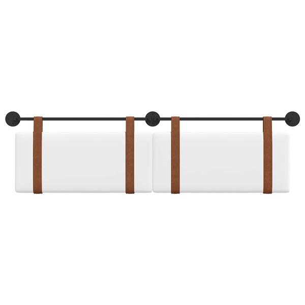 Grote foto vidaxl hangend hoofdeinde wandgemonteerd wit 180 x 40 cm bewerkt hout antiek en kunst stoelen en banken