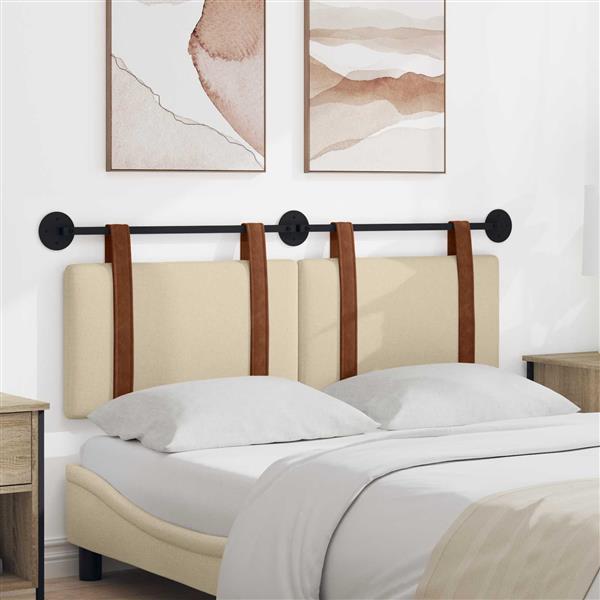 Grote foto vidaxl hangend hoofdeinde effen cr me 120 x 40 cm bewerkt hout antiek en kunst stoelen en banken