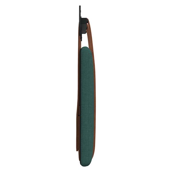 Grote foto vidaxl hangend hoofdeinde effen donkergroen 130 x 55 x 5 cm antiek pu antiek en kunst stoelen en banken