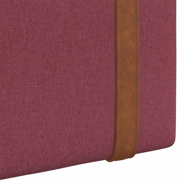 Grote foto vidaxl hangend hoofdeinde effen wijnrood 120 x 40 cm bewerkt hout antiek en kunst stoelen en banken