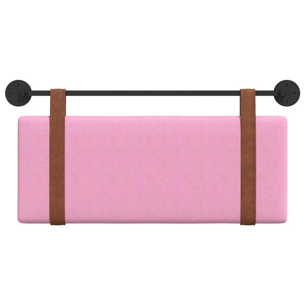 Grote foto vidaxl hangend hoofdbord roze antiek pu antiek en kunst stoelen en banken