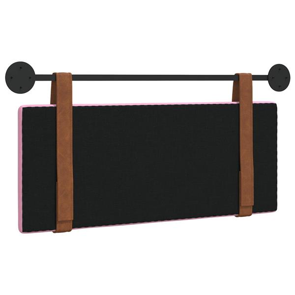 Grote foto vidaxl hangend hoofdbord roze antiek pu antiek en kunst stoelen en banken