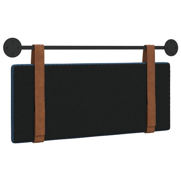 Grote foto vidaxl hangend hoofdeinde effen blauw 100 x 40 cm bewerkt hout antiek en kunst stoelen en banken