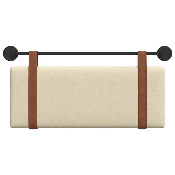 Grote foto vidaxl hangend hoofdeinde effen cr me 100 x 40 cm bewerkt hout antiek en kunst stoelen en banken