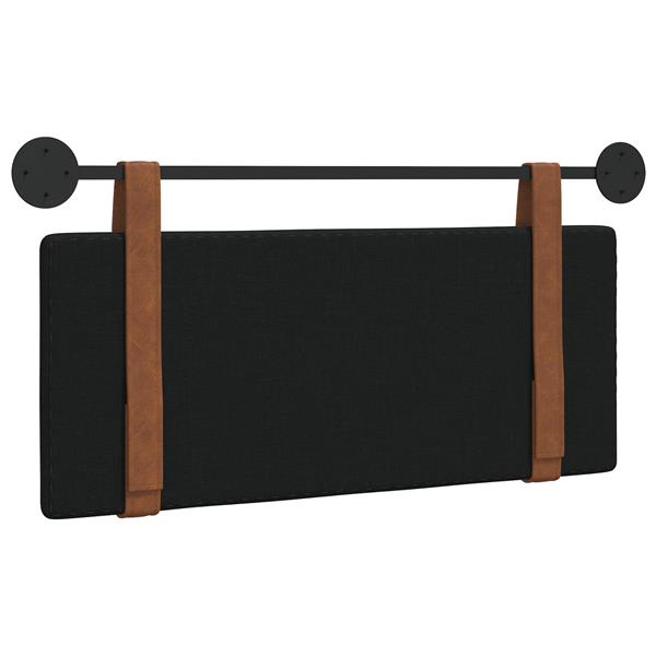 Grote foto vidaxl hangend hoofdeinde effen zwart 100 x 40 cm bewerkt hout antiek en kunst stoelen en banken