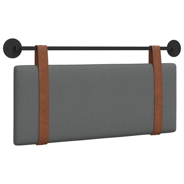 Grote foto vidaxl hangend hoofdeinde effen donkergrijs 100 x 40 cm bewerkt hout antiek en kunst stoelen en banken