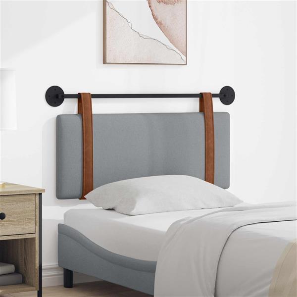 Grote foto vidaxl hangend hoofdeinde effen lichtgrijs 100 x 40 cm bewerkt hout antiek en kunst stoelen en banken