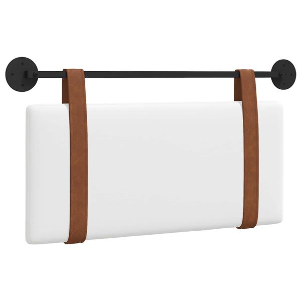 Grote foto vidaxl hangend hoofdeinde wandgemonteerd wit 80 x 40 cm bewerkt hout antiek en kunst stoelen en banken