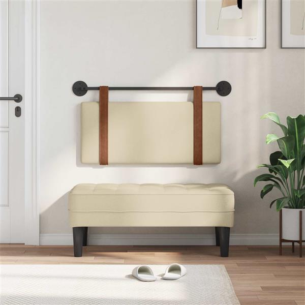 Grote foto vidaxl hangend hoofdeinde wandgemonteerd cr me 80 x 40 cm bewerkt hout antiek en kunst stoelen en banken