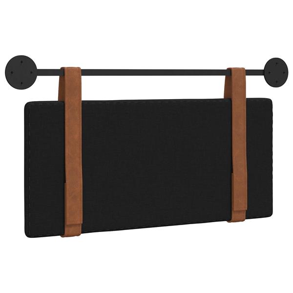 Grote foto vidaxl hangend hoofdbord zwart antiek pu antiek en kunst stoelen en banken
