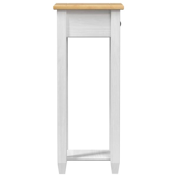 Grote foto vidaxl plantenstandaard wit 30 x 30 x 73 cm massief grenenhout tuin en terras overige tuin en terras