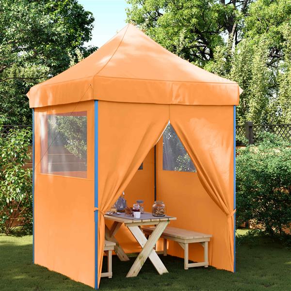 Grote foto vidaxl partytent oranje 200 x 200 x 306 cm oxford stof tuin en terras overige tuin en terras