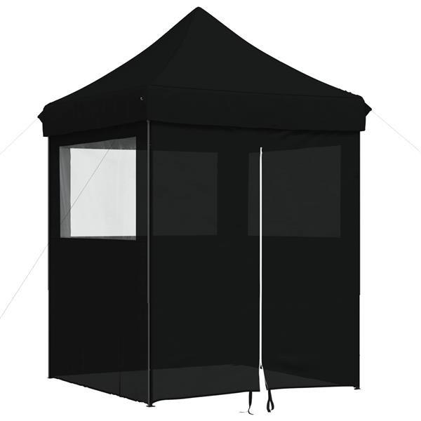 Grote foto vidaxl partytent zwart 200 x 200 x 306 cm oxford stof tuin en terras overige tuin en terras