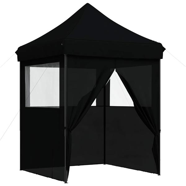 Grote foto vidaxl partytent zwart 200 x 200 x 306 cm oxford stof tuin en terras overige tuin en terras