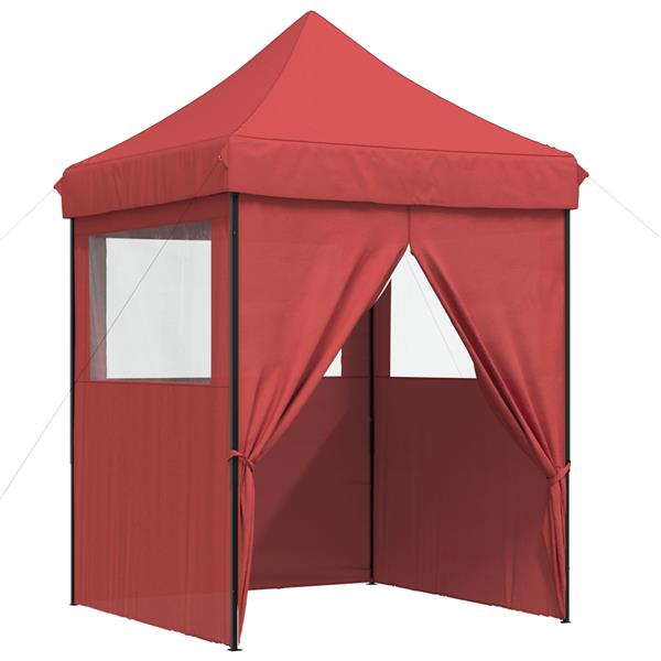 Grote foto vidaxl partytent bordeauxrood 200 x 200 x 306 cm oxford stof tuin en terras overige tuin en terras