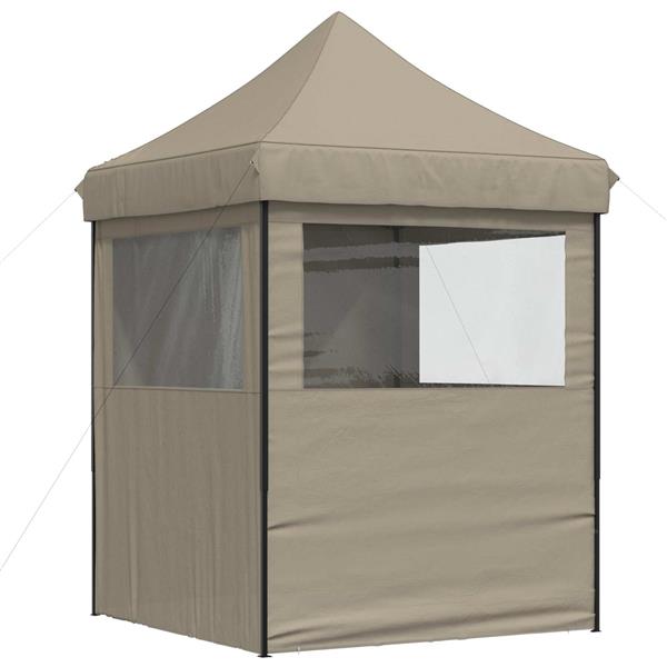 Grote foto vidaxl partytent taupe 200 x 200 x 306 cm oxford stof tuin en terras overige tuin en terras