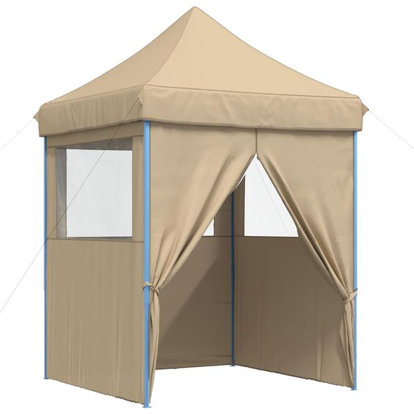 Grote foto vidaxl partytent beige 200 x 200 x 306 cm oxford stof tuin en terras overige tuin en terras