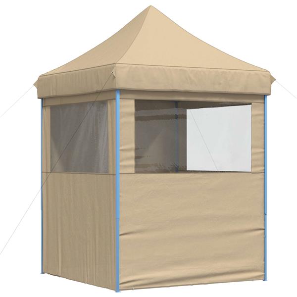 Grote foto vidaxl partytent beige 200 x 200 x 306 cm oxford stof tuin en terras overige tuin en terras