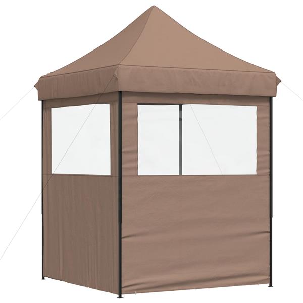 Grote foto vidaxl partytent bruin 200 x 200 x 306 cm oxford stof tuin en terras overige tuin en terras