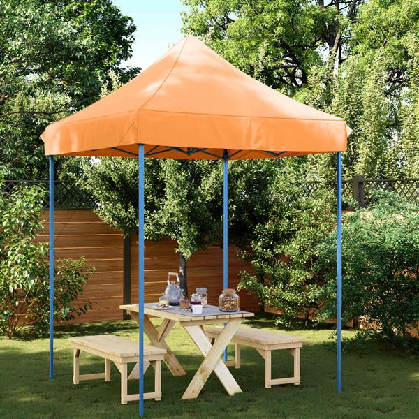Grote foto vidaxl partytent oranje 200 x 200 x 306 cm oxford stof tuin en terras overige tuin en terras