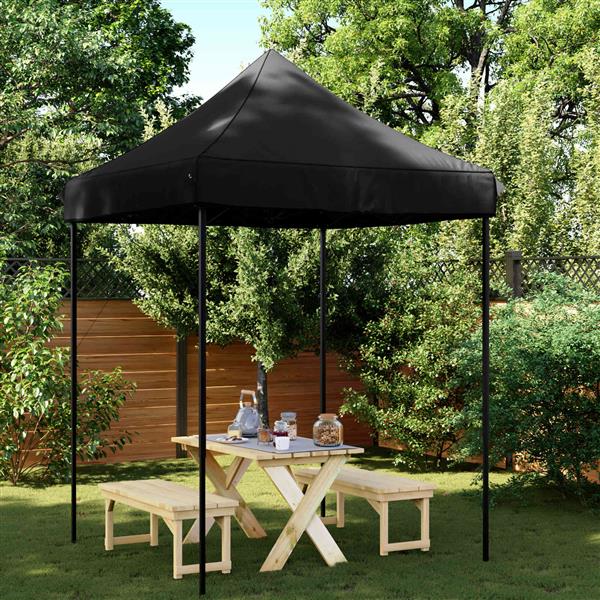 Grote foto vidaxl partytent zwart 200 x 200 x 306 cm oxford stof tuin en terras overige tuin en terras