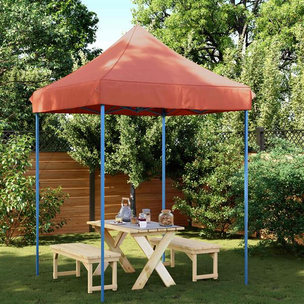 Grote foto vidaxl partytent terracotta 200 x 200 x 306 cm oxford stof tuin en terras overige tuin en terras