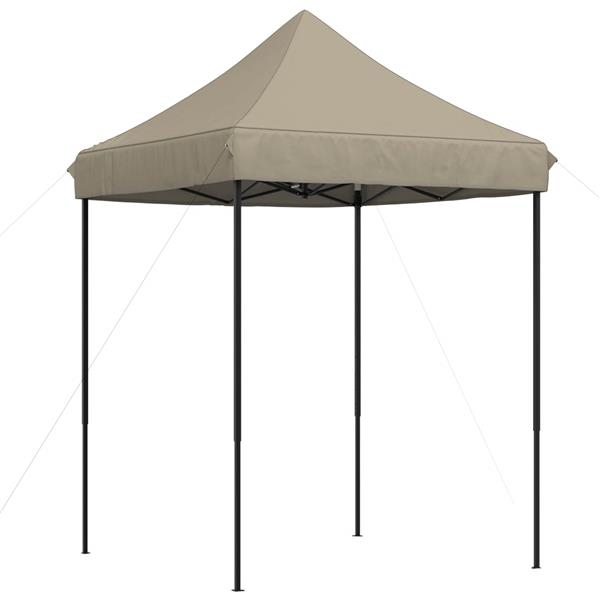 Grote foto vidaxl partytent taupe 200 x 200 x 306 cm oxford stof tuin en terras overige tuin en terras