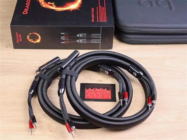 Grote foto audioquest dragon bass high end audio speaker cables 2 5 metre audio tv en foto onderdelen en accessoires