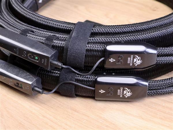Grote foto audioquest dragon bass high end audio speaker cables 2 5 metre audio tv en foto onderdelen en accessoires