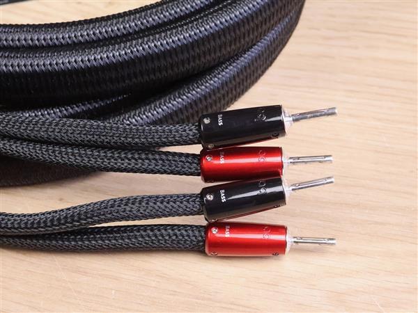 Grote foto audioquest dragon bass high end audio speaker cables 2 5 metre audio tv en foto onderdelen en accessoires