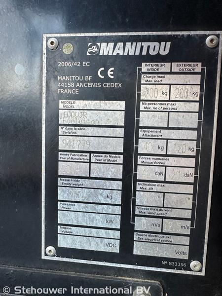Grote foto manitou 100vjr doe het zelf en verbouw hoogwerkers
