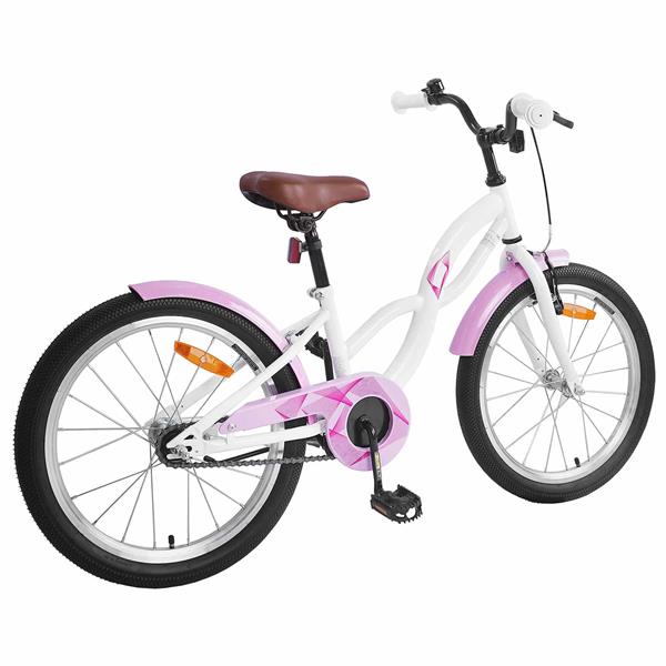 Grote foto vidaxl kinderfiets 18 inch voor 5 7 jaar wit fietsen en brommers herenfietsen