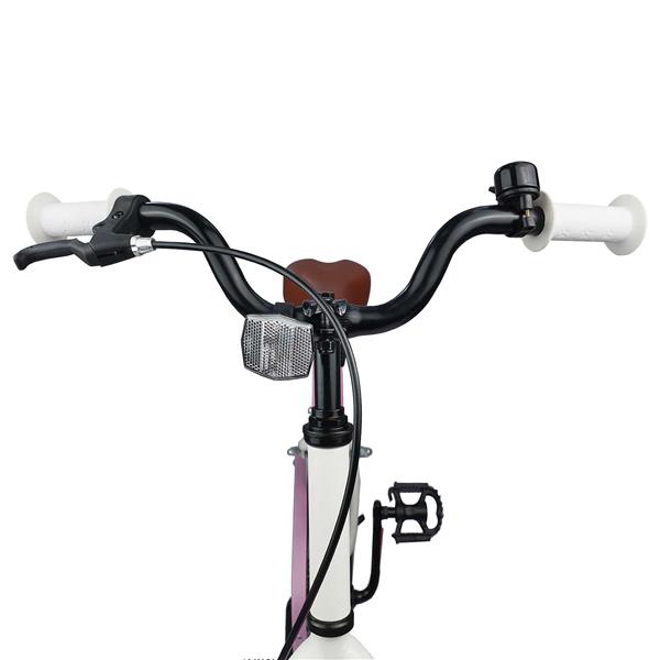 Grote foto vidaxl kinderfiets 18 inch voor 5 7 jaar wit fietsen en brommers herenfietsen