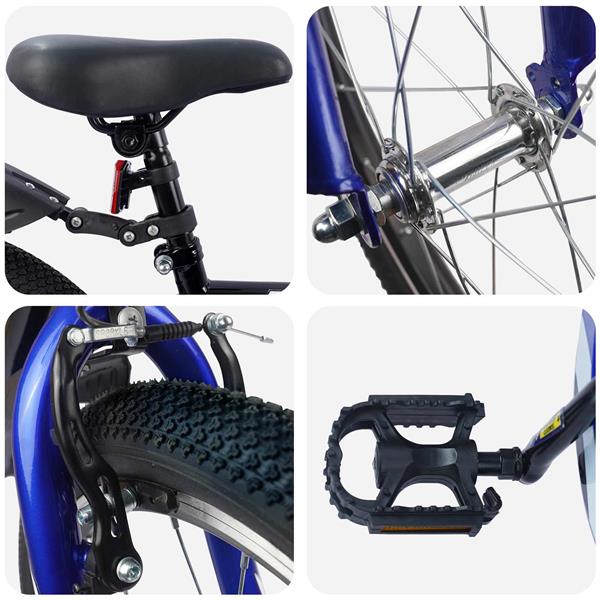 Grote foto vidaxl kinderfiets 18 inch voor 5 7 jaar zwart fietsen en brommers herenfietsen