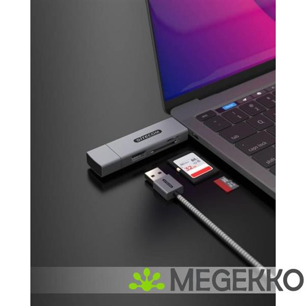 Grote foto sitecom usb a usb c stick card reader with usb port computers en software netwerkkaarten routers en switches