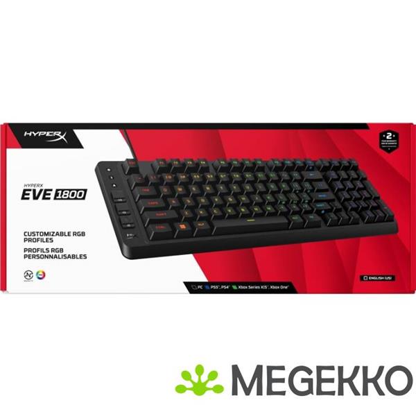 Grote foto hyperx eve 1800 fr azerty bedraad toetsenbord computers en software toetsenborden