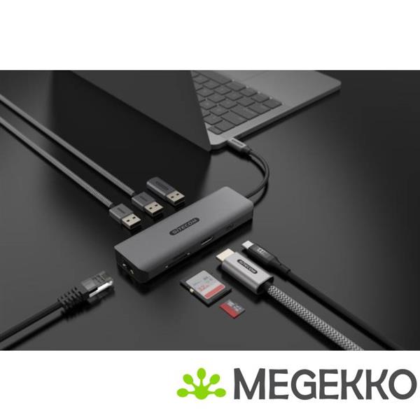 Grote foto sitecom 8 in 1 usb c power delivery multiport adapter computers en software overige computers en software