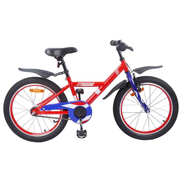 Grote foto vidaxl kinderfiets 18 inch voor 5 7 jaar rood fietsen en brommers herenfietsen