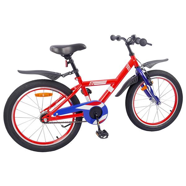 Grote foto vidaxl kinderfiets 18 inch voor 5 7 jaar rood fietsen en brommers herenfietsen