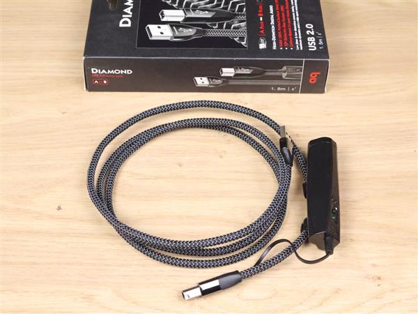 Grote foto audioquest diamond high end silver audio usb cable type a to b 1 5 metre audio tv en foto onderdelen en accessoires