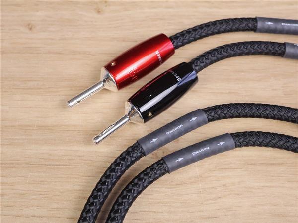 Grote foto audioquest dragon bi wire high end audio speaker cable jumpers audio tv en foto onderdelen en accessoires