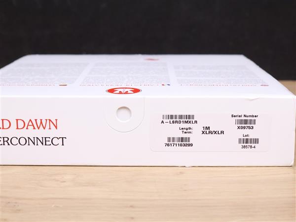 Grote foto nordost leif red dawn audio interconnects xlr 1 0 metre audio tv en foto onderdelen en accessoires