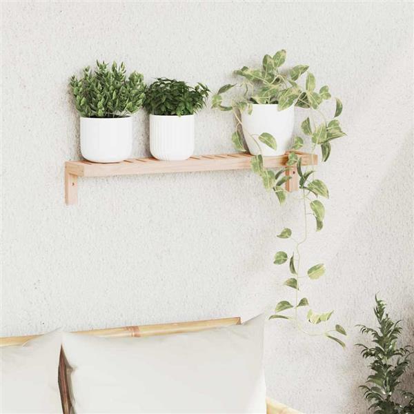 Grote foto vidaxl wandhangrek naturel 62 x 10 x 12 5 cm massief notenhout huis en inrichting overige