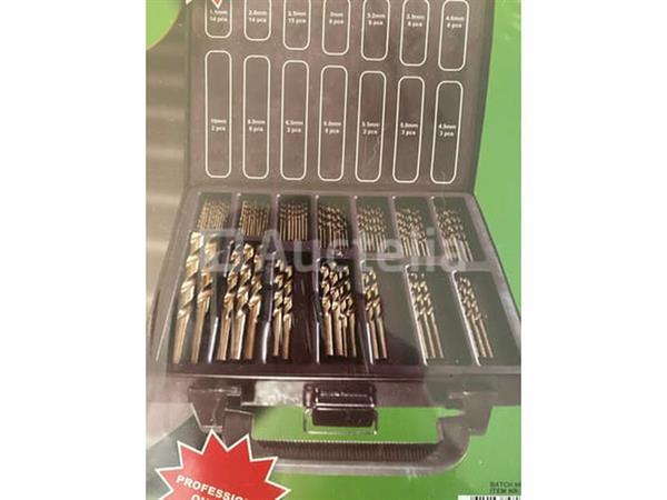 Grote foto cobalt metaalboren set in koffer tegelboren set sinter 101 delige hss boren set met titanium coatin doe het zelf en verbouw onderdelen en accessoires