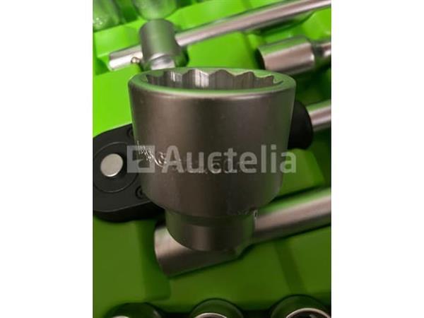 Grote foto zware doppenset met ratel 19 50 mm en stahlkaiser binnen en buitenlager trekkerset 10 delig doe het zelf en verbouw onderdelen en accessoires