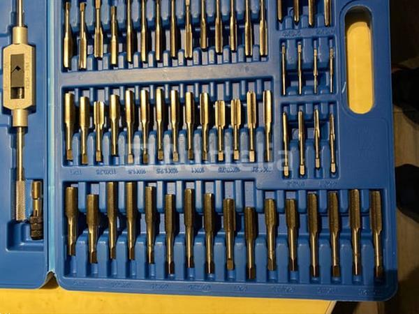 Grote foto tap en snij set 110tap en snijset 110 delig metrisch tungsten staal schroefdraad reparatieset tap en doe het zelf en verbouw onderdelen en accessoires