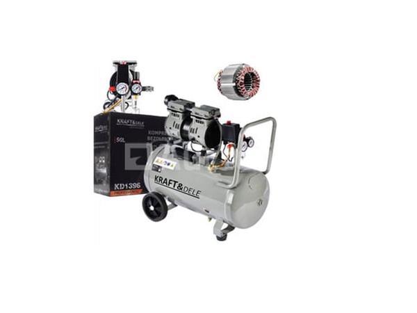Grote foto stille olievrije compressor 50 l kraft dele doe het zelf en verbouw compressors