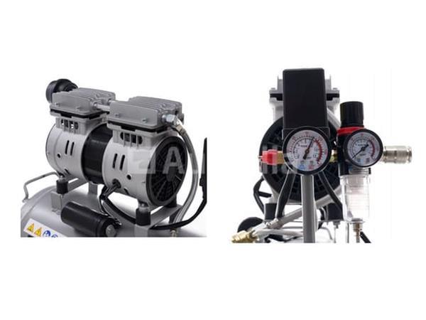 Grote foto stille olievrije compressor 50 l kraft dele doe het zelf en verbouw compressors