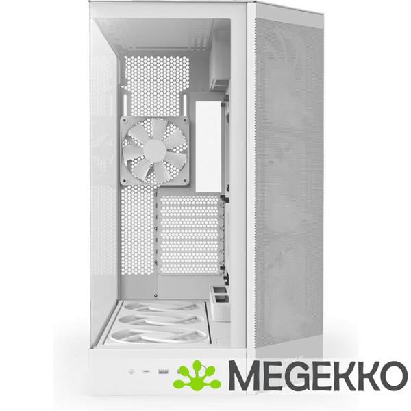 Grote foto nzxt h9 flow rgb white 2025 computers en software behuizingen en kasten